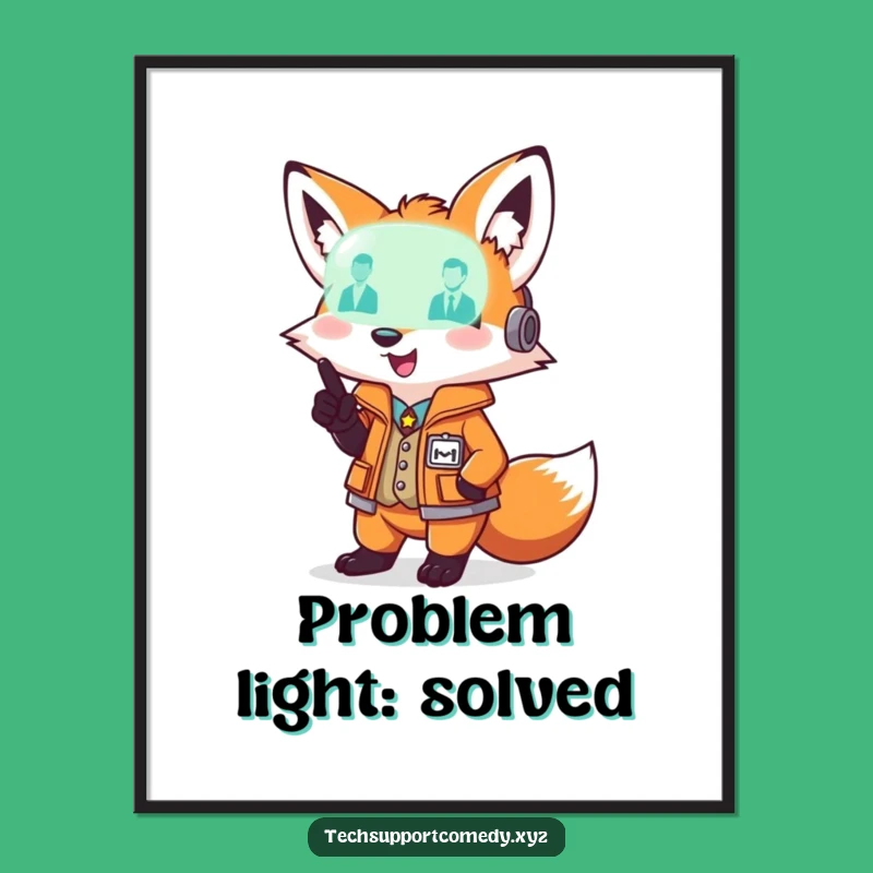 Funny Fox Diagnostic Digital Art - Playful Pointer Download Gift!