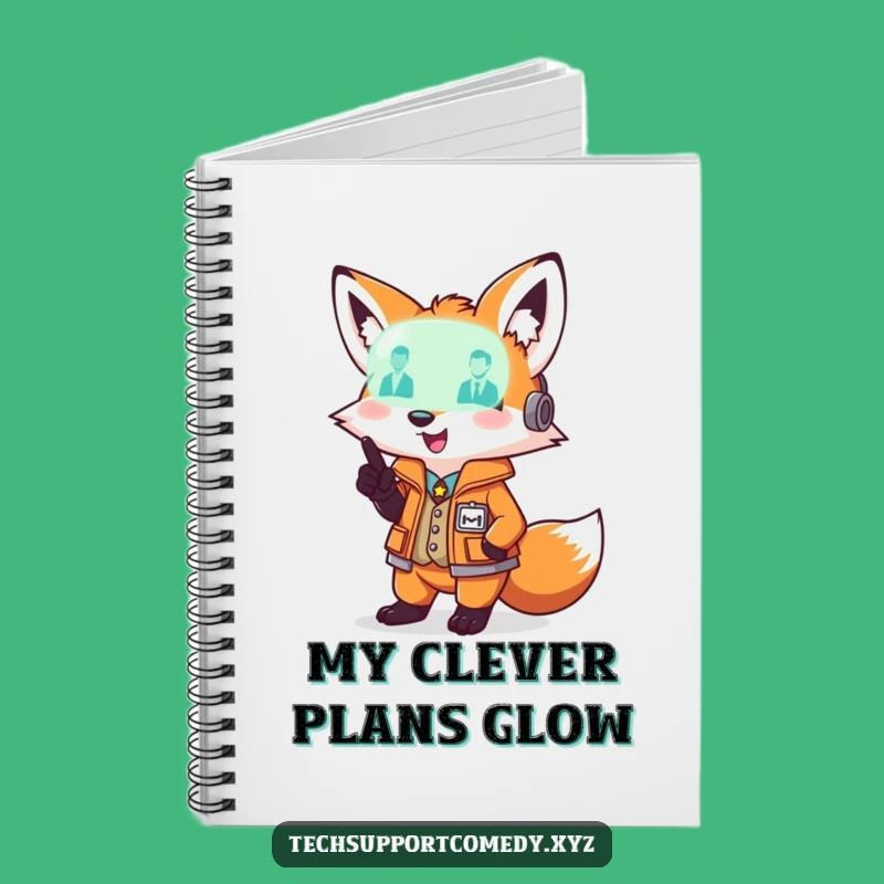Funny Fox Diagnostic Notebook - Playful Tech Journal for Smart Minds!